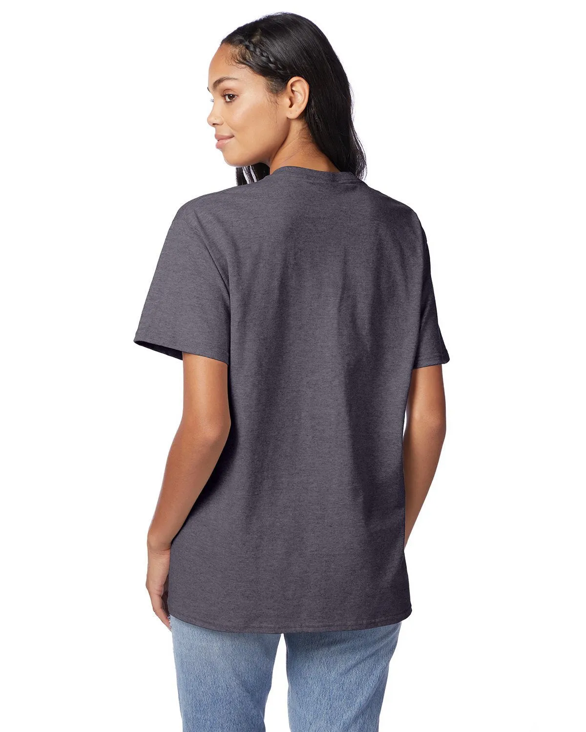5250T-Hanes-CHARCOAL HEATHER