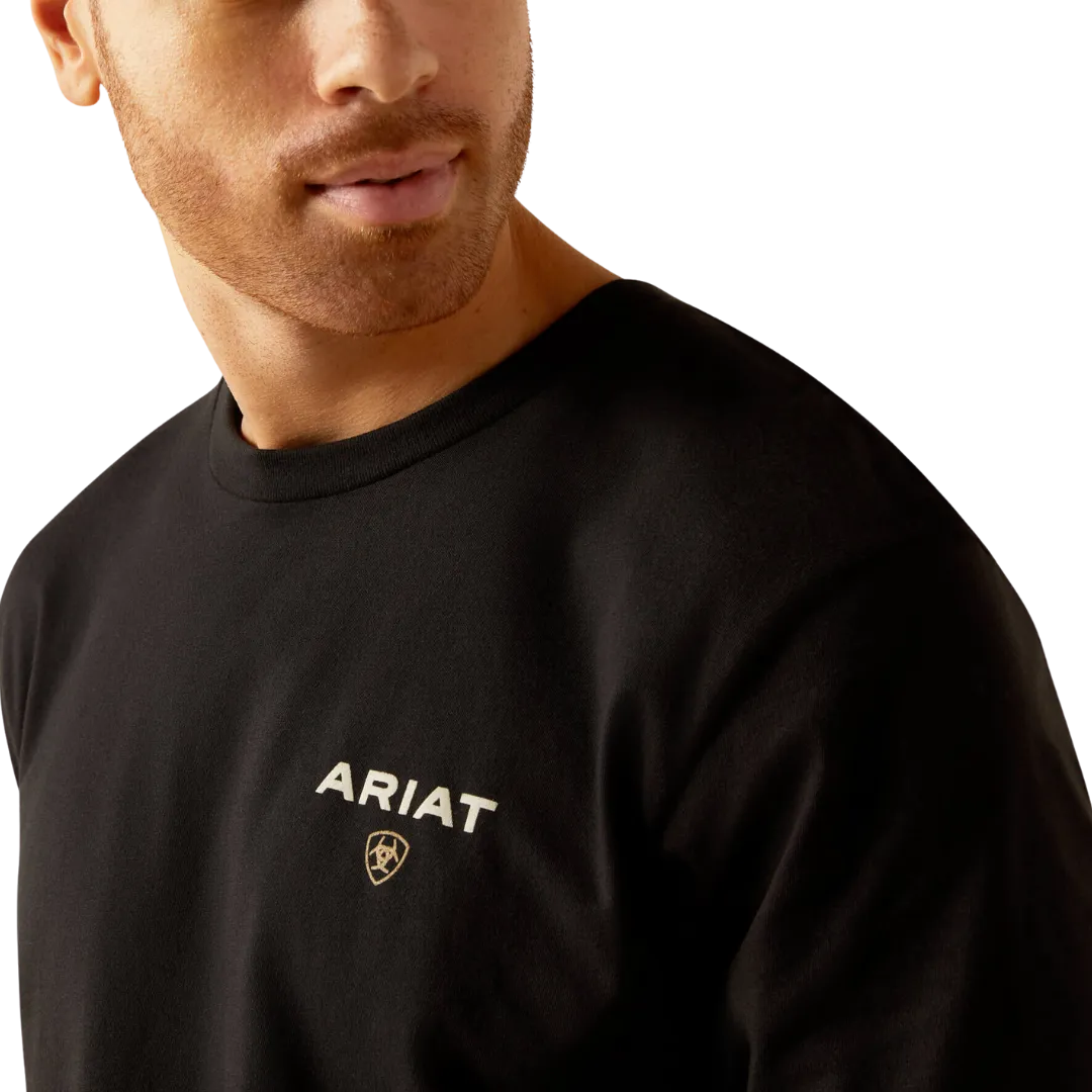 Ariat Men's American Rancher Black T Shirt