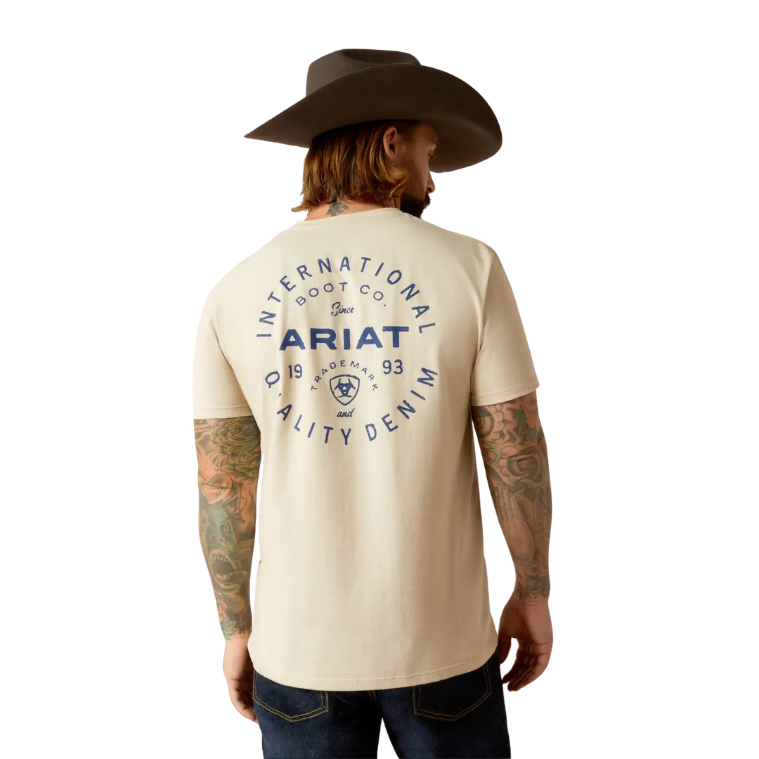 Ariat Men's Stamped Seal Natural T Shirt
