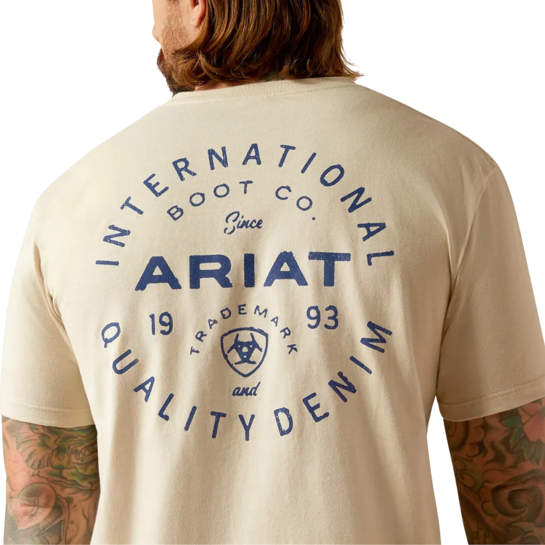 Ariat Men's Stamped Seal Natural T Shirt
