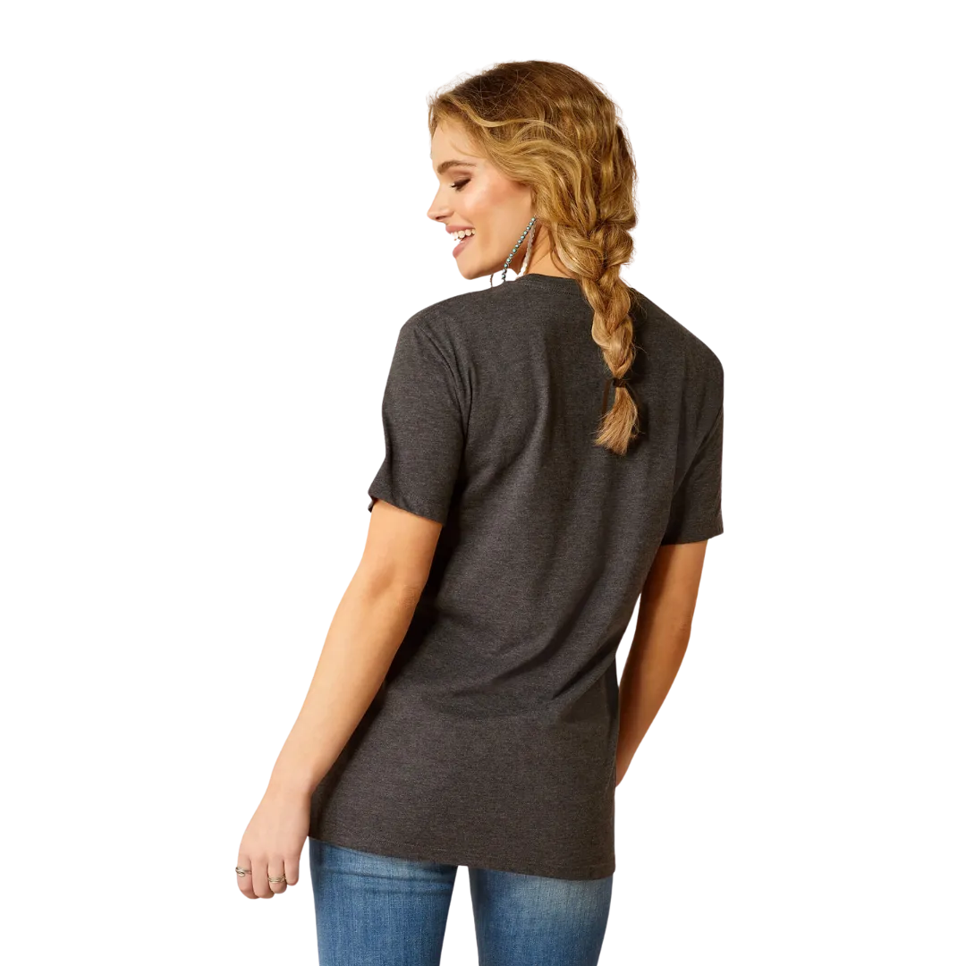 Ariat Women's Barrel Beauty Charcoal Heather T Shirt