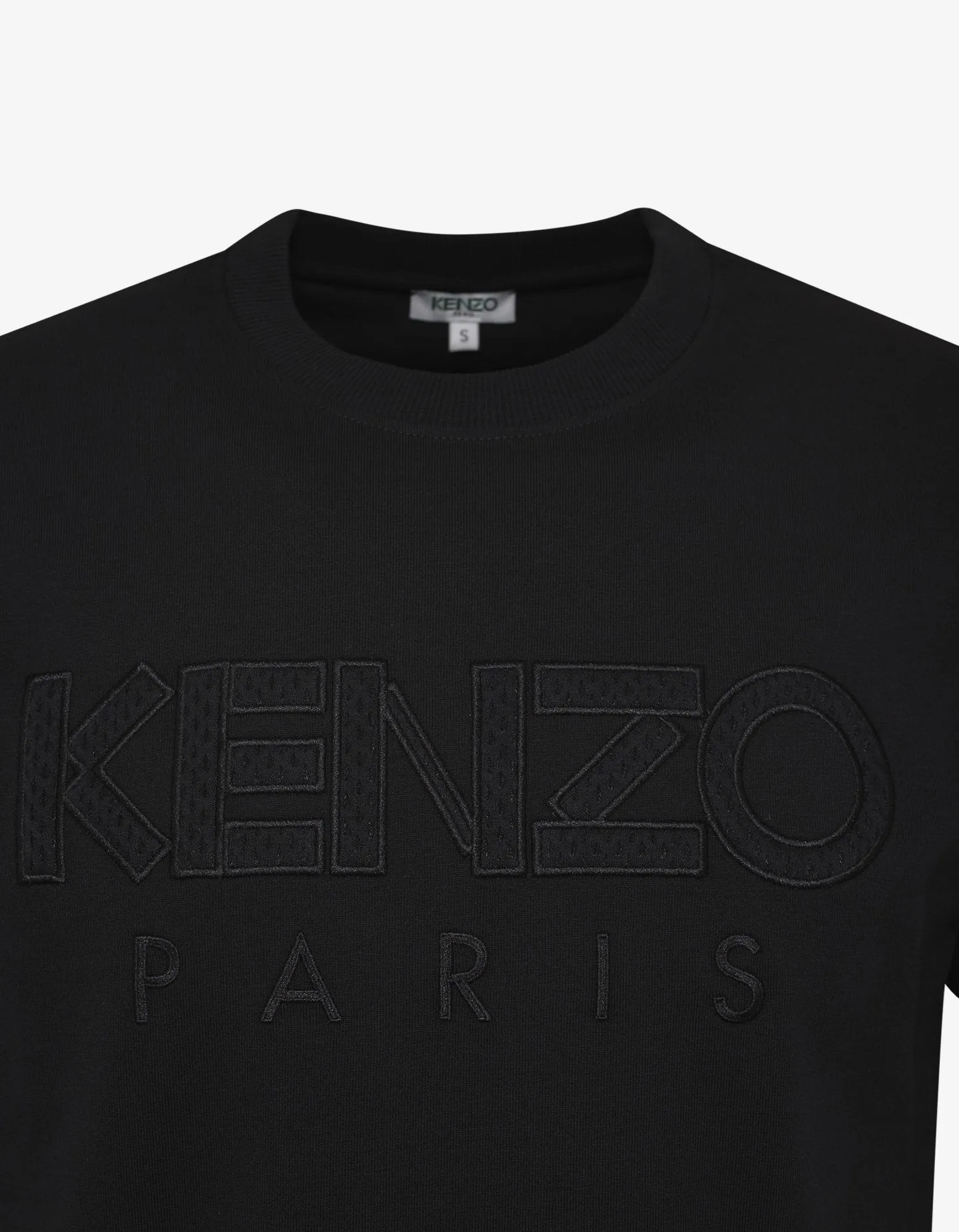 Black Logo Embroidery T-Shirt