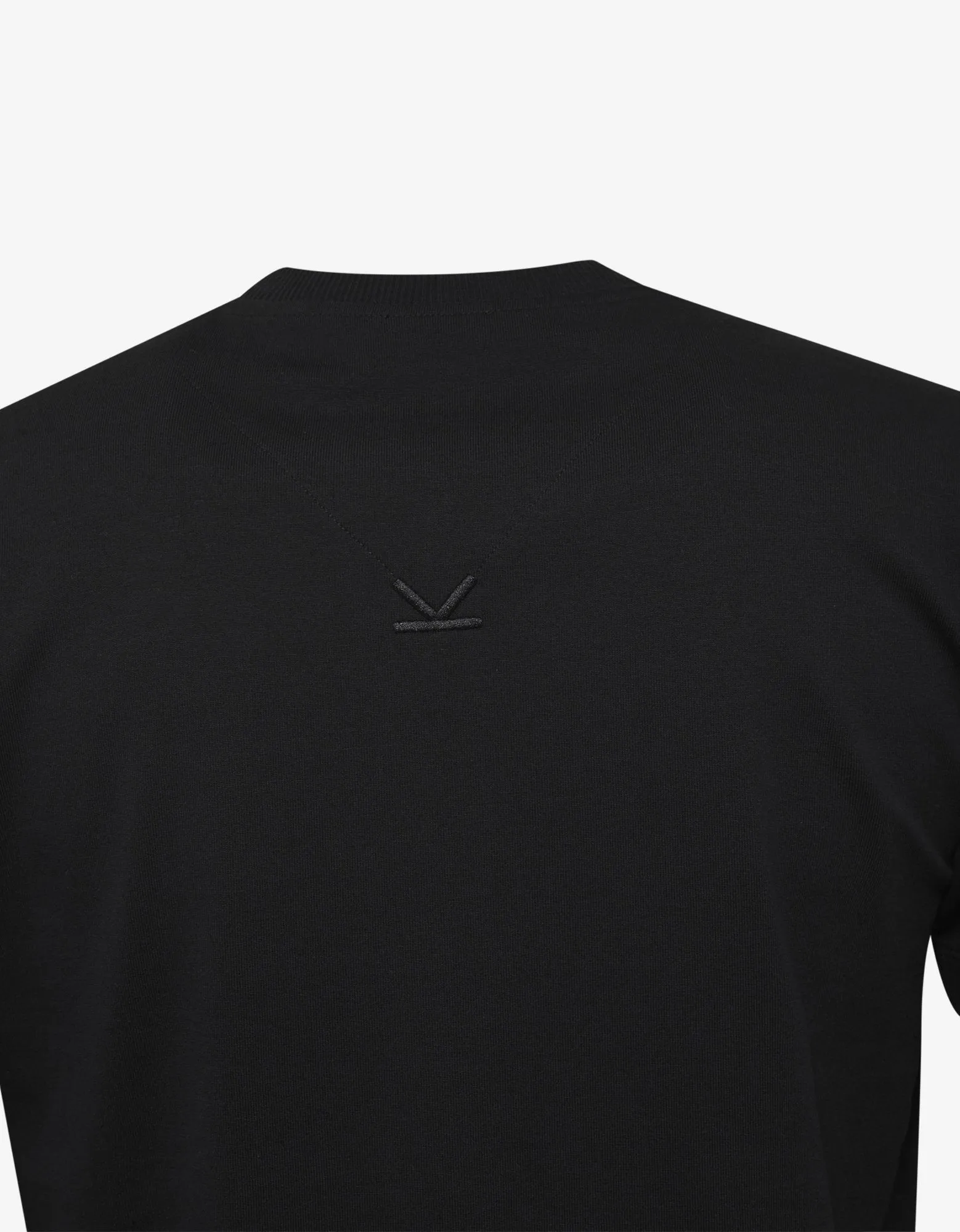 Black Logo Embroidery T-Shirt