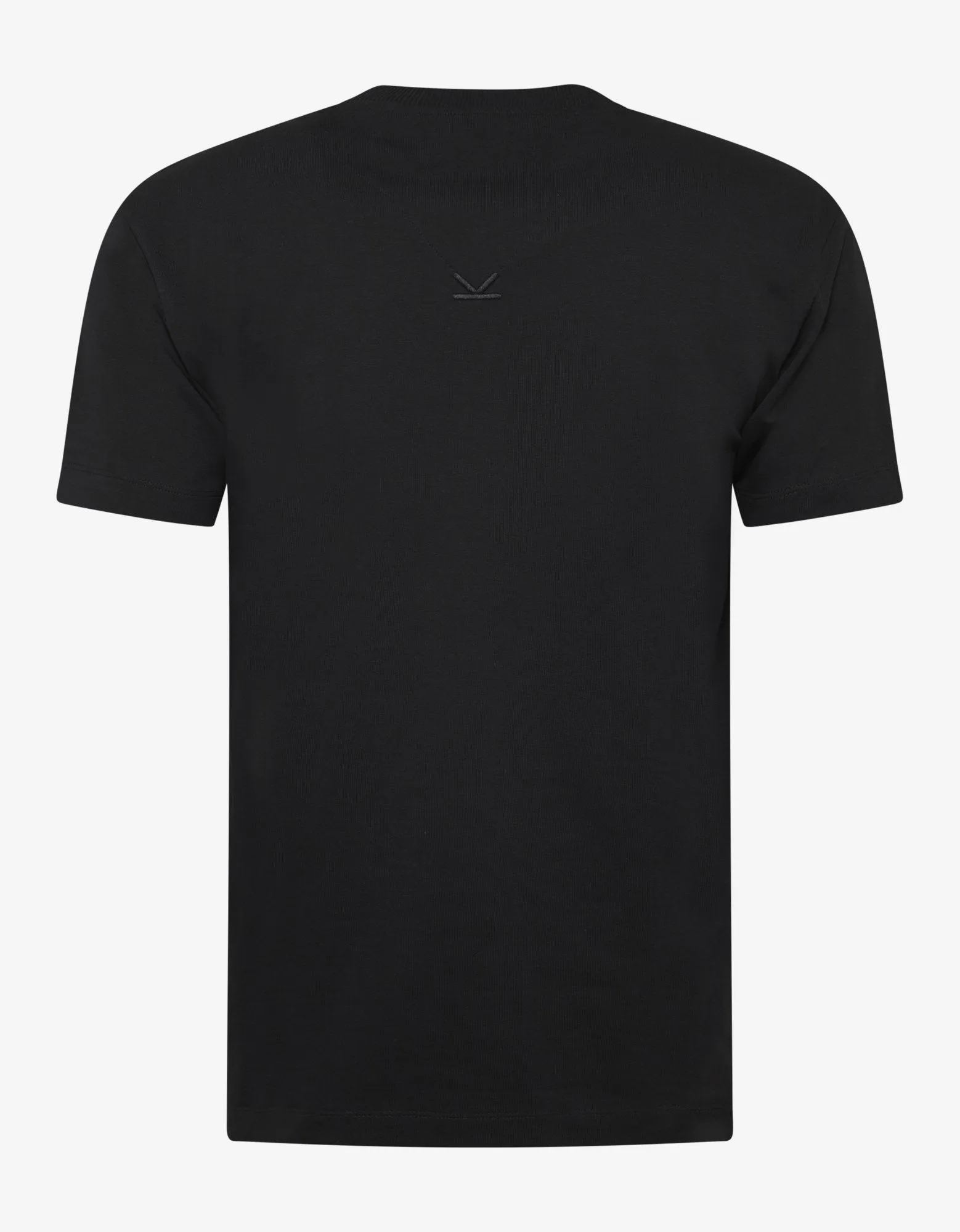 Black Logo Embroidery T-Shirt