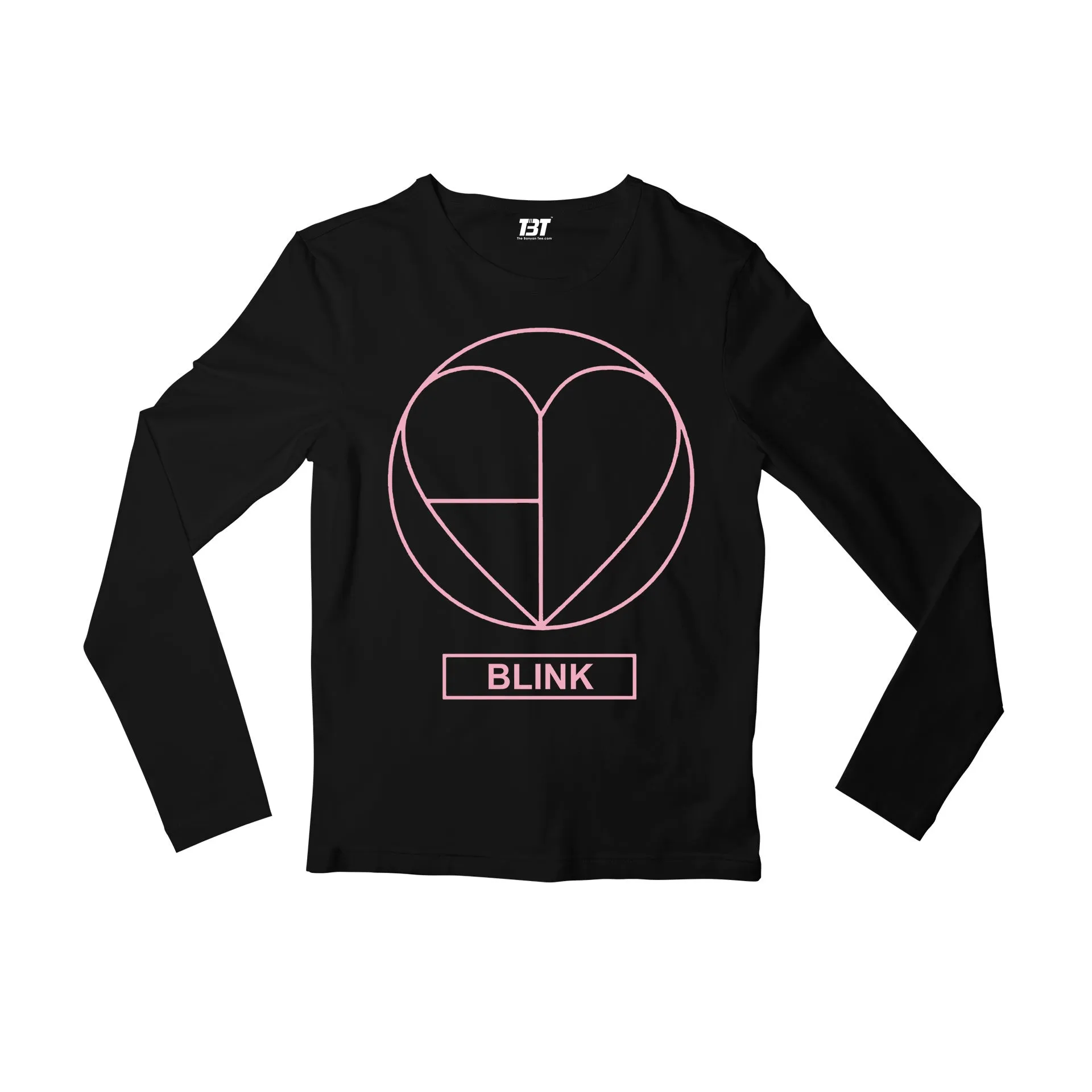 Black Pink Full Sleeves T shirt - Blink