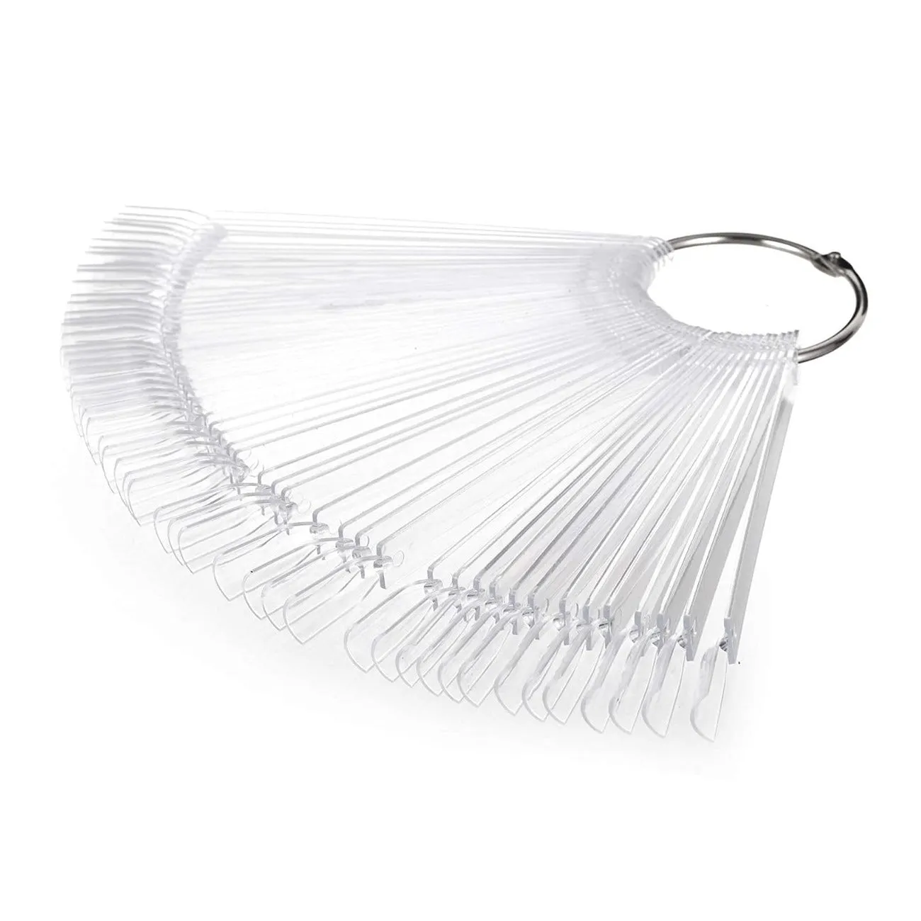 Clear Nail Swatch Sticks on Ring 50 Pieces