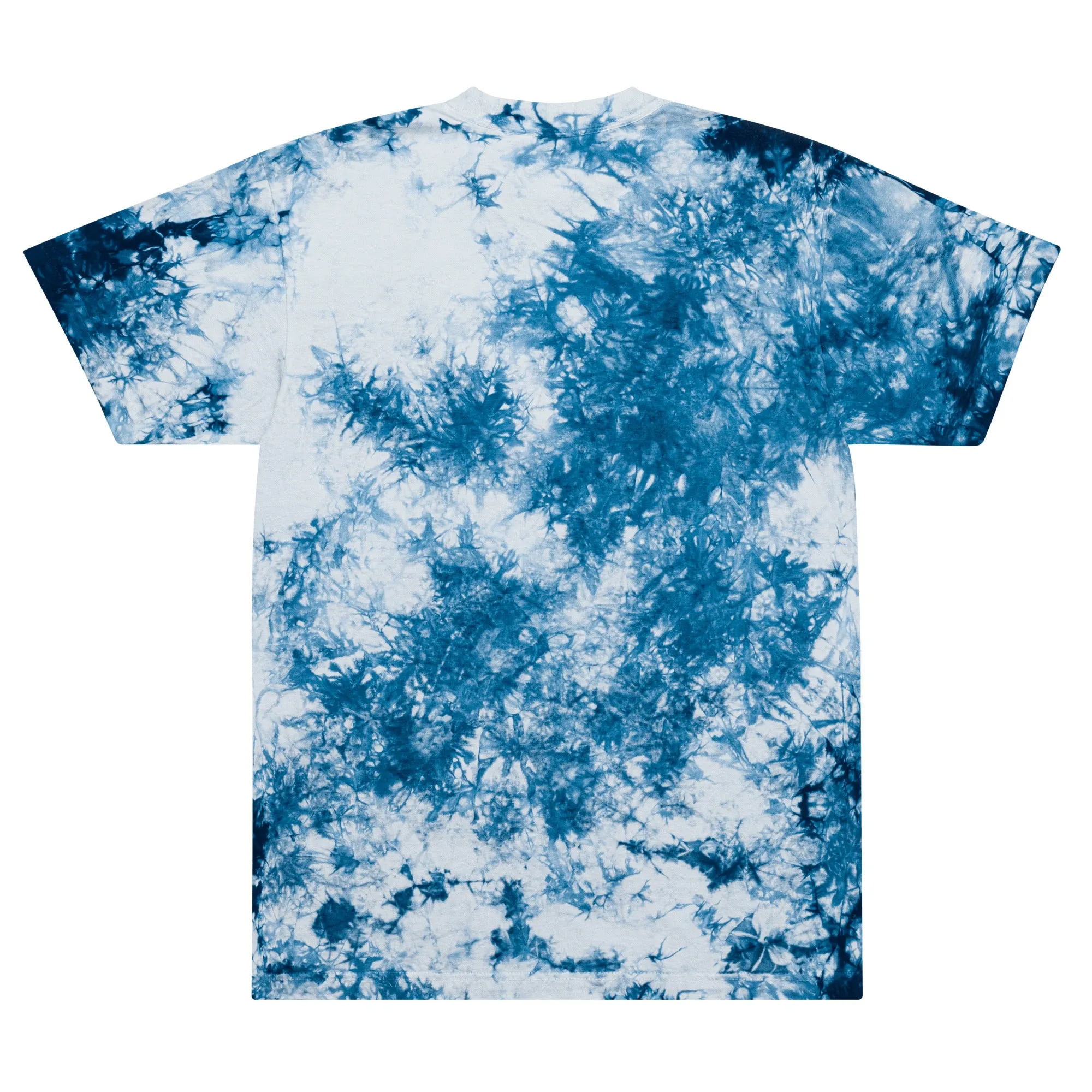 Doge Embroidered Oversized Tie-dye T-Shirt