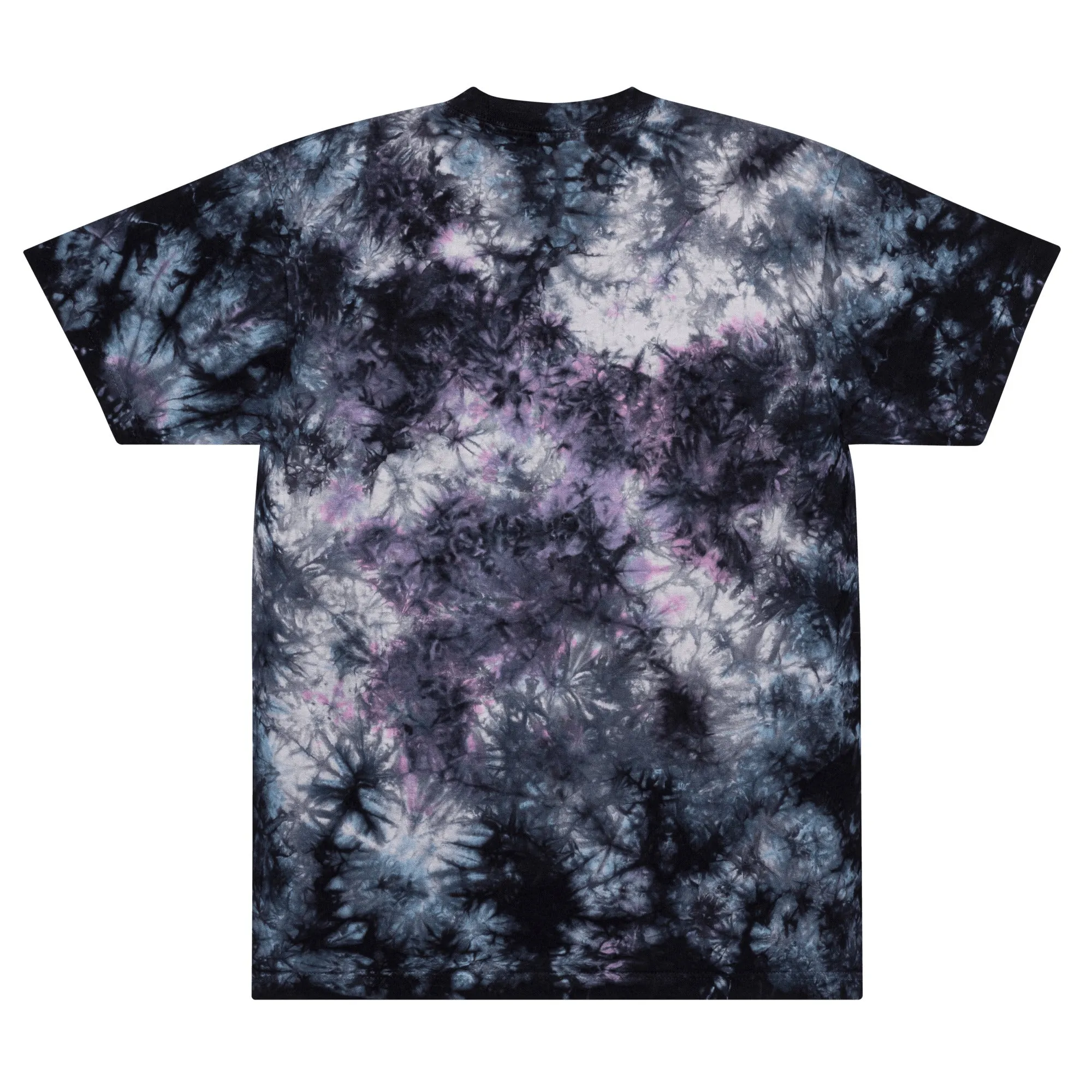 Doge Embroidered Oversized Tie-dye T-Shirt