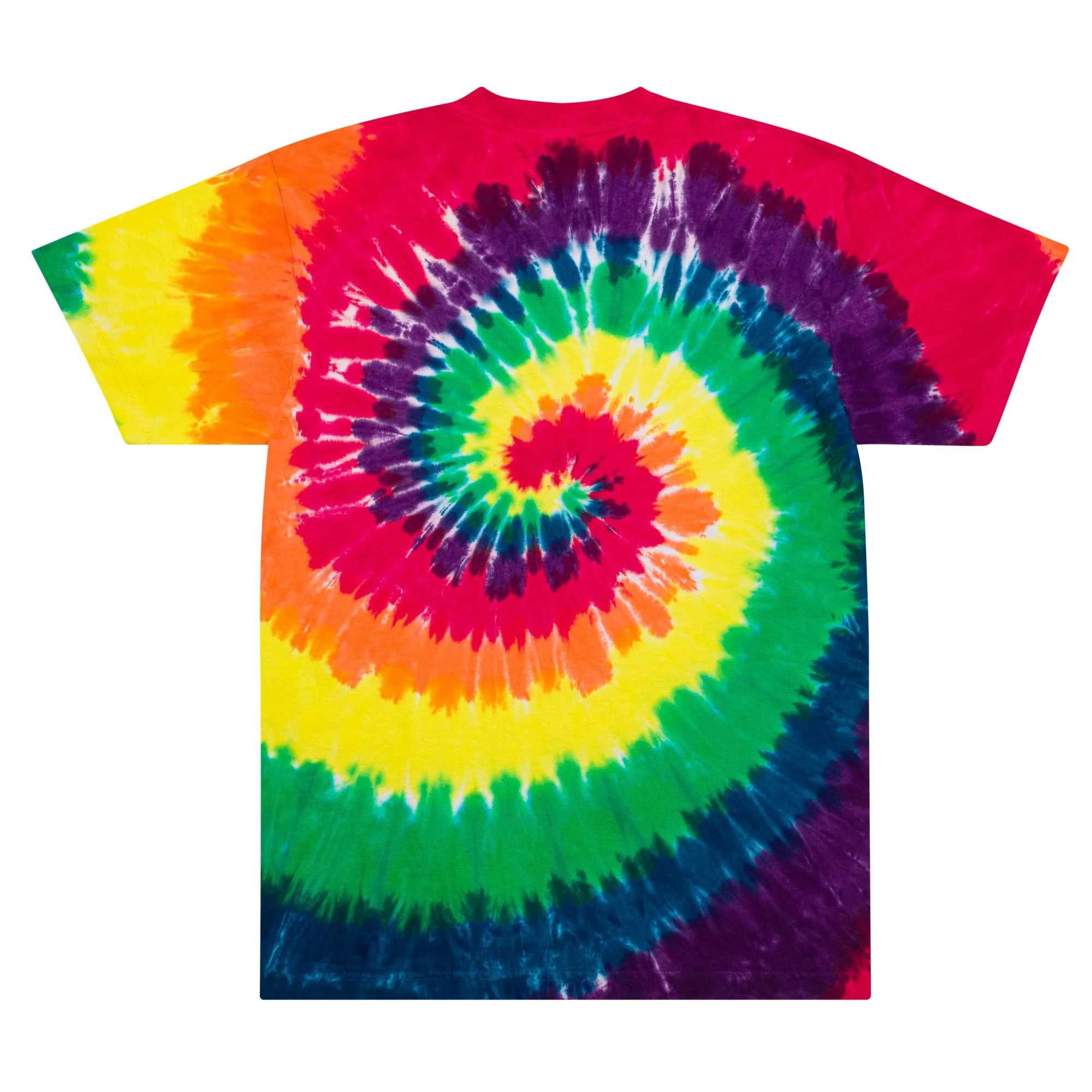 Doge Embroidered Oversized Tie-dye T-Shirt