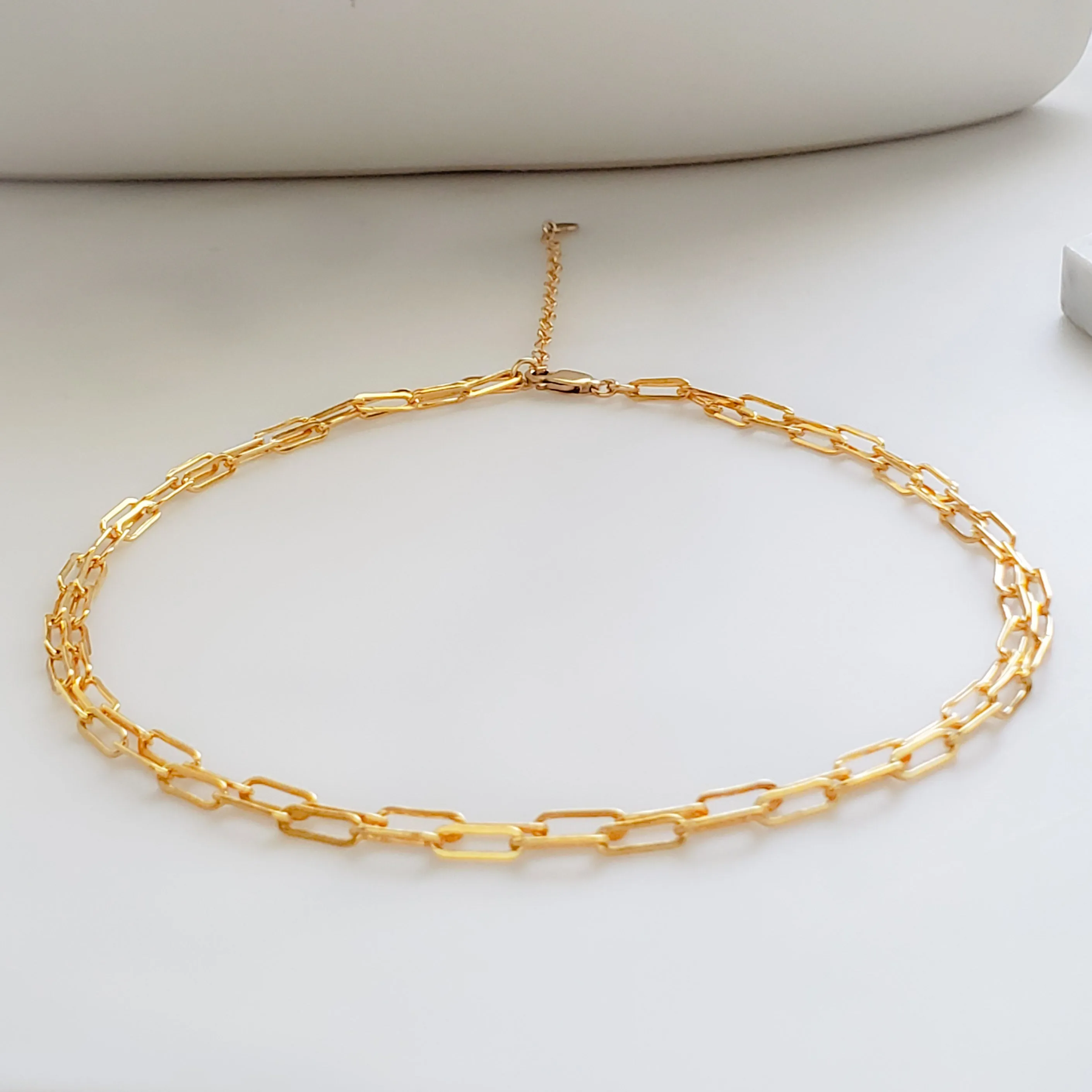 Double Paperclip Link Choker