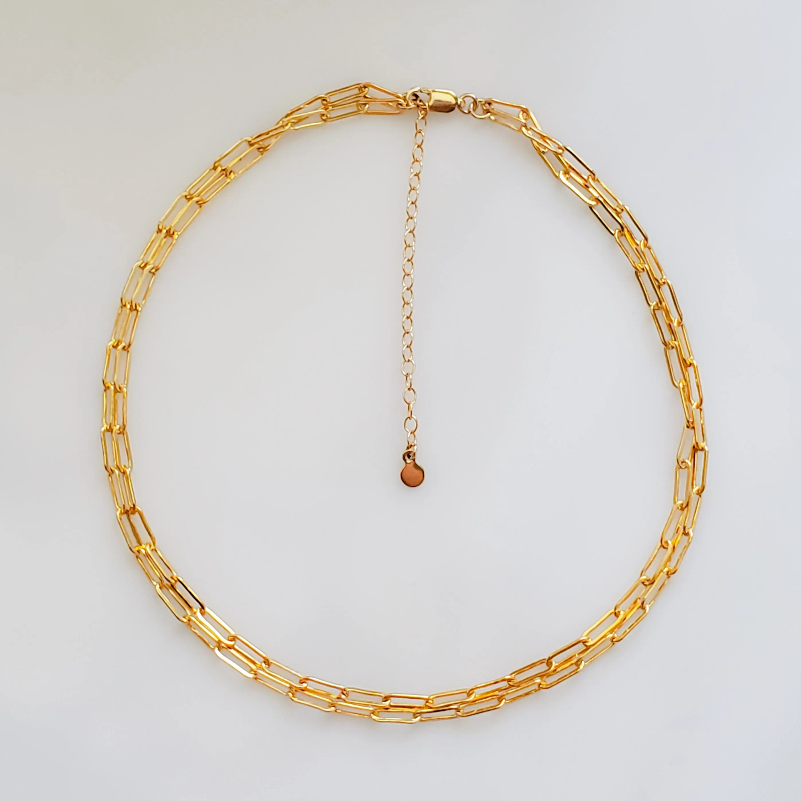 Double Paperclip Link Choker