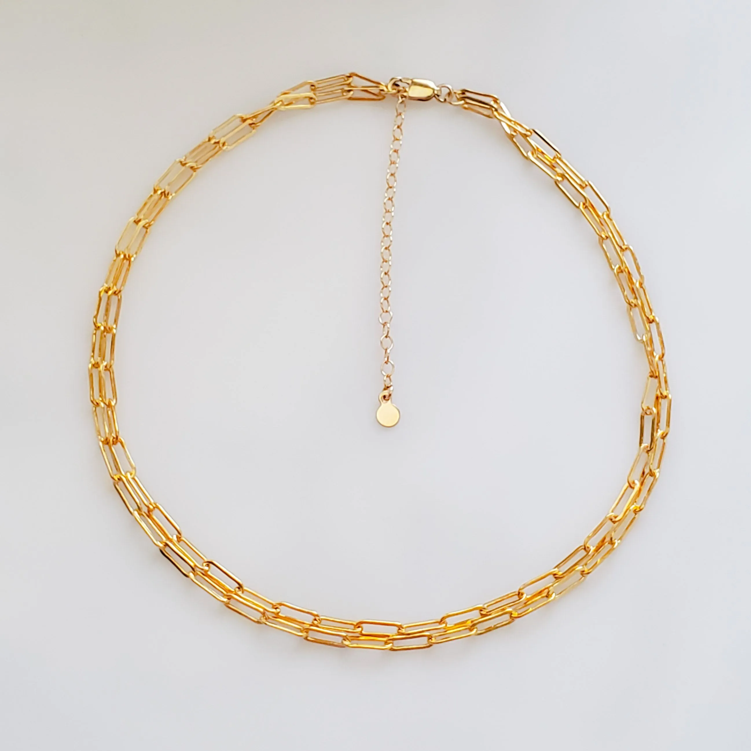 Double Paperclip Link Choker