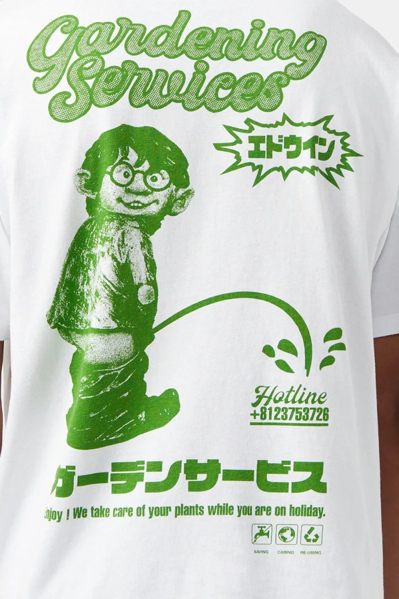Edwin Gardening Services T-Shirt (White)