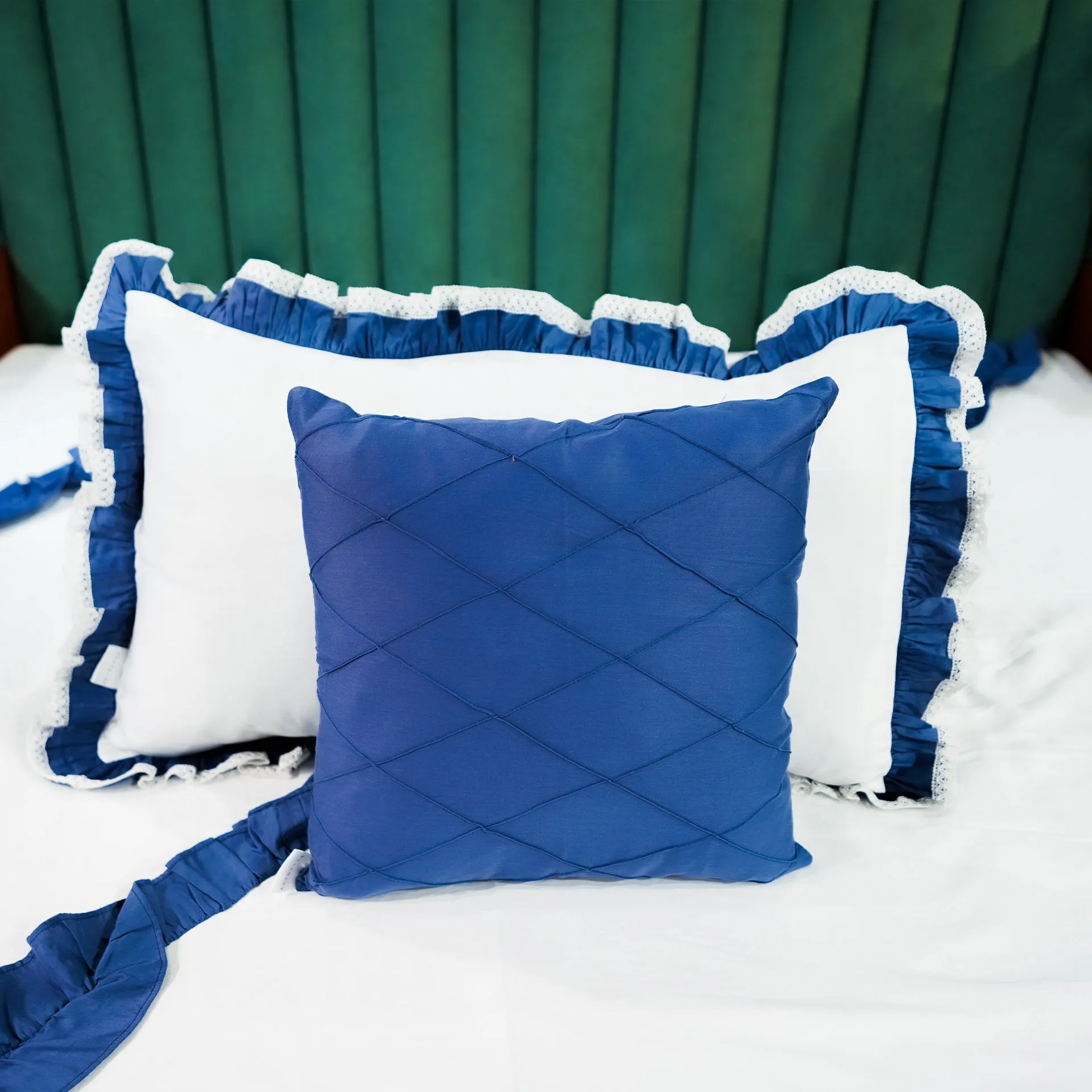 Enriched Frill Cushion Cover