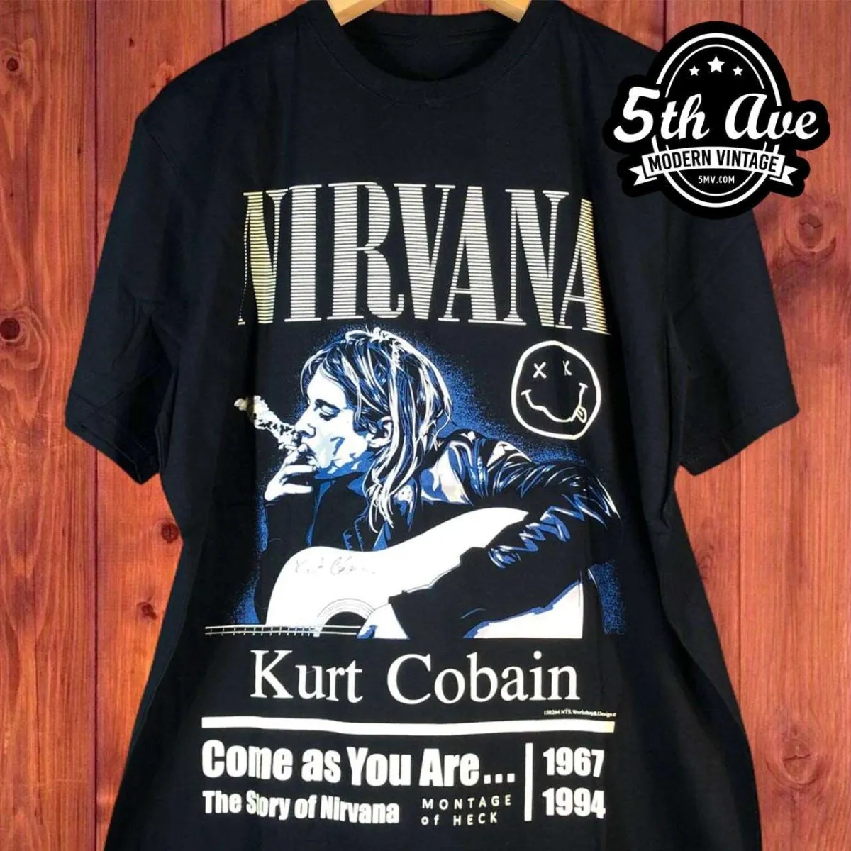 Kurt Cobain Nirvana Come As You Are - New Vintage Band T shirt