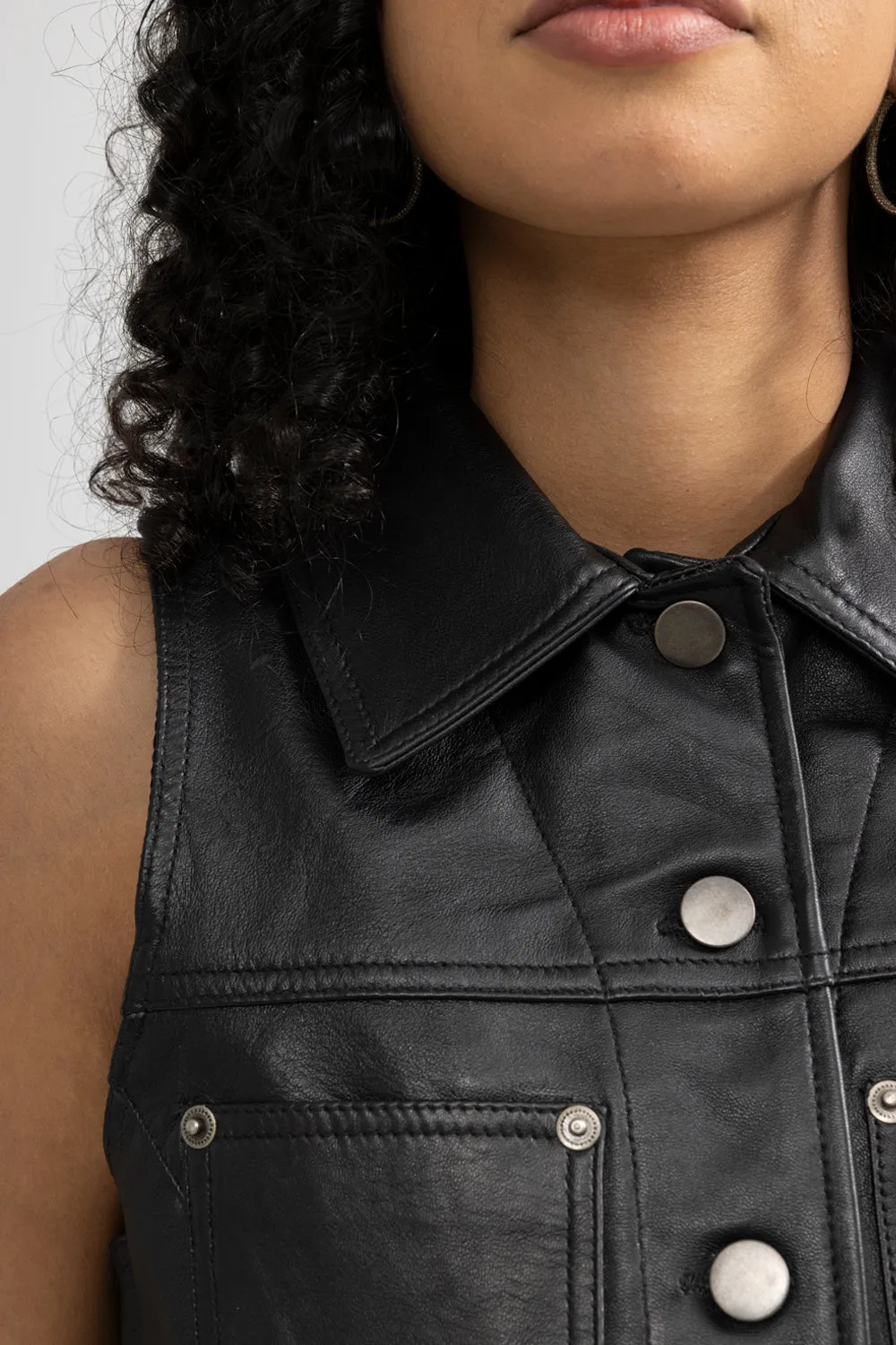 Lexi Fashion Leather Vest (POS)