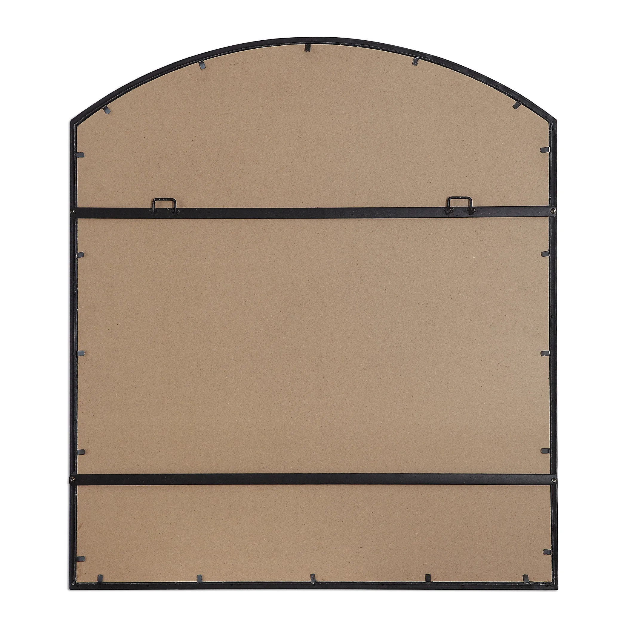 Lyda Aged Black Arch Mirror