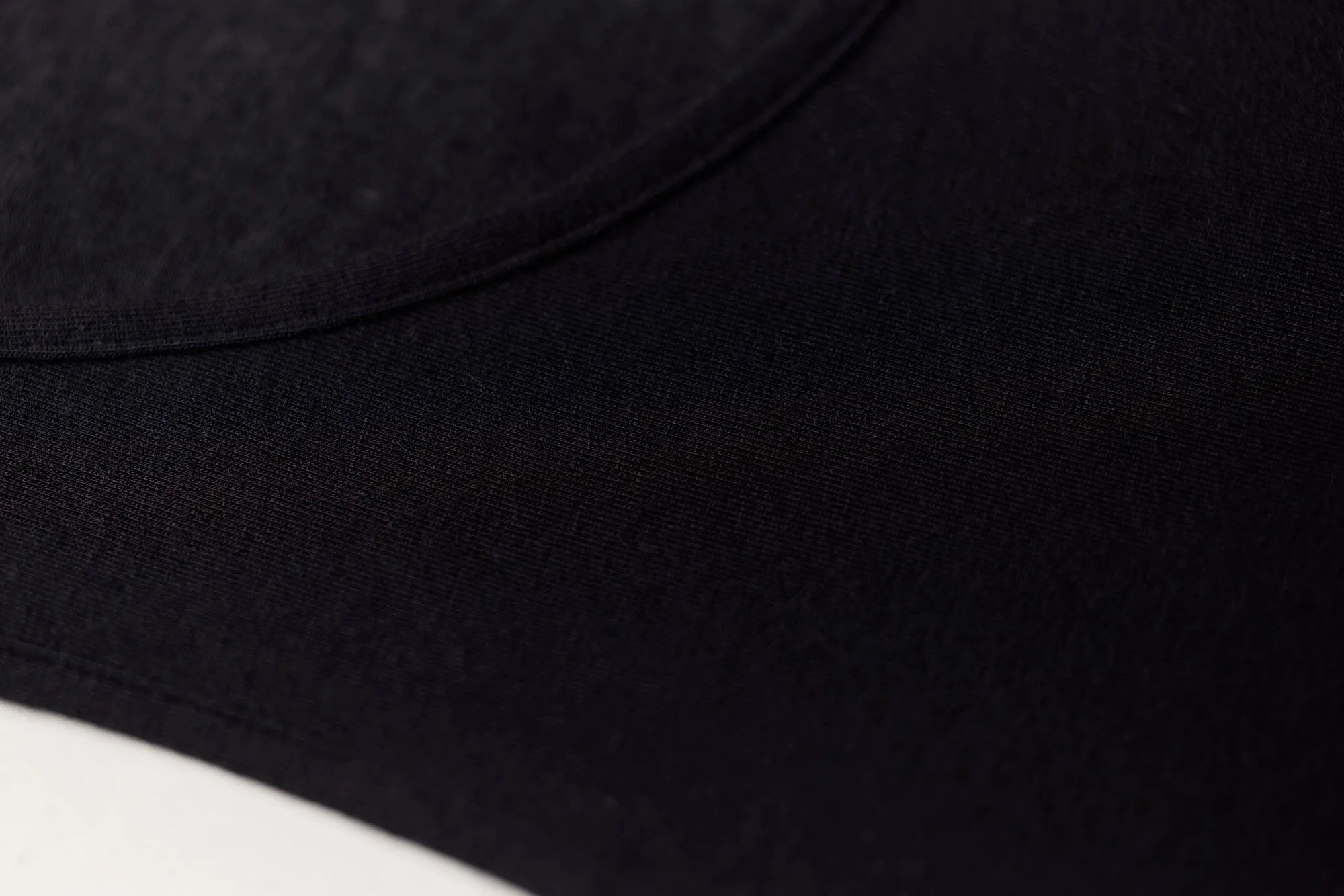 Modal Cashmere Long Sleeve Polo Neck Top Black