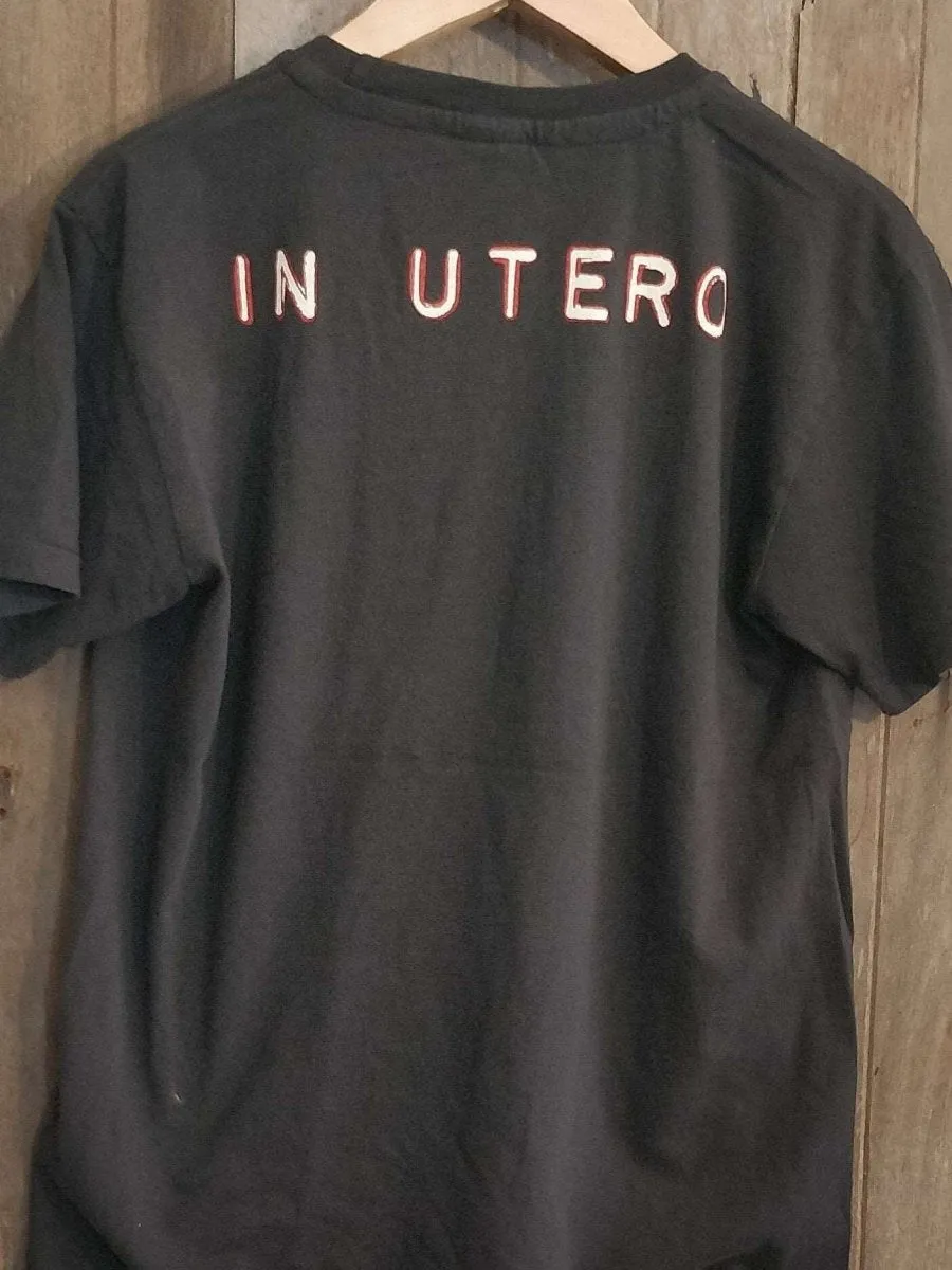 NIRVANA IN UTERO VINTAGE BAND T SHIRT