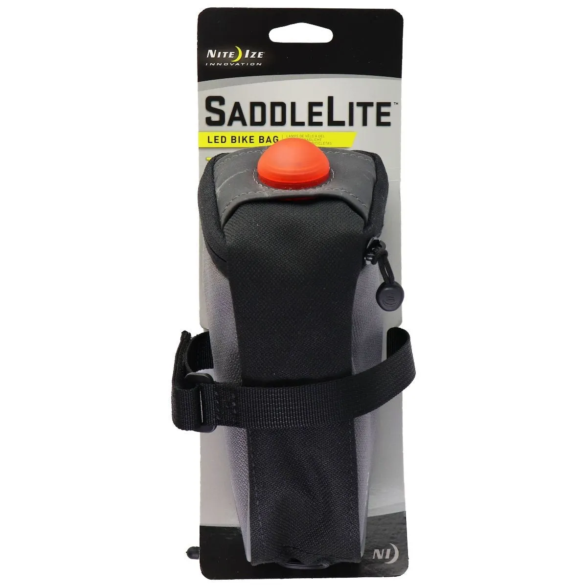 Nite Ize SaddleLite LED Bike Bag - Black