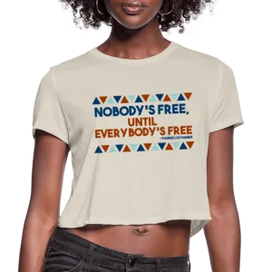 Nobody's Free Until Everybody's Free Fannie Lou Hamer Women's Crop Top (Style 2)