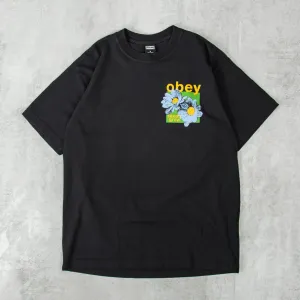 Obey Seeds Vintage Black Grow Tee - Classic Style with Eco-Friendly Design