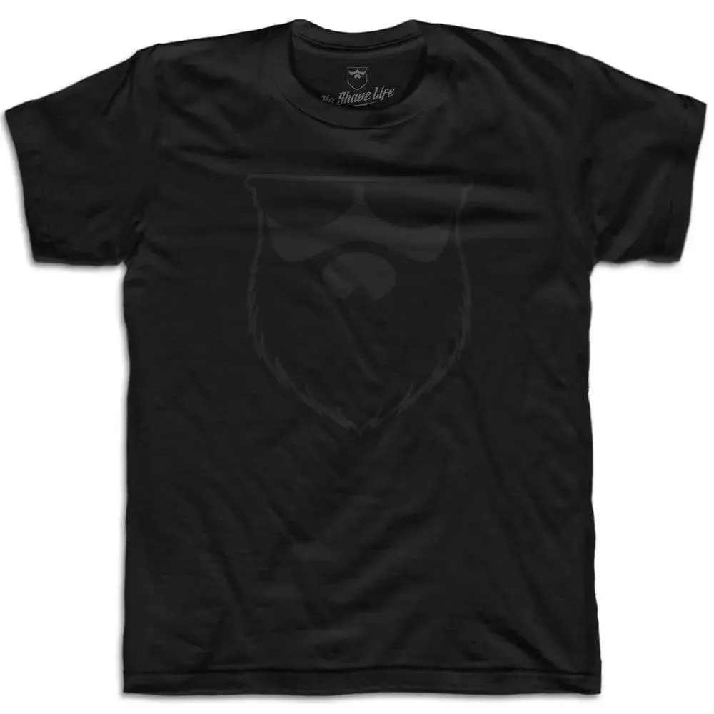 OG No Shave Life Beard Black X Black T-Shirt