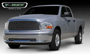 T-REX Billet Series, 1 Piece Insert Grilles - Polished - Requires Drilling or Cutting - 2009-2012 Ram 1500