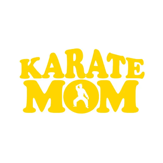 T-Shirt - Karate Mom - Yellow Lettering