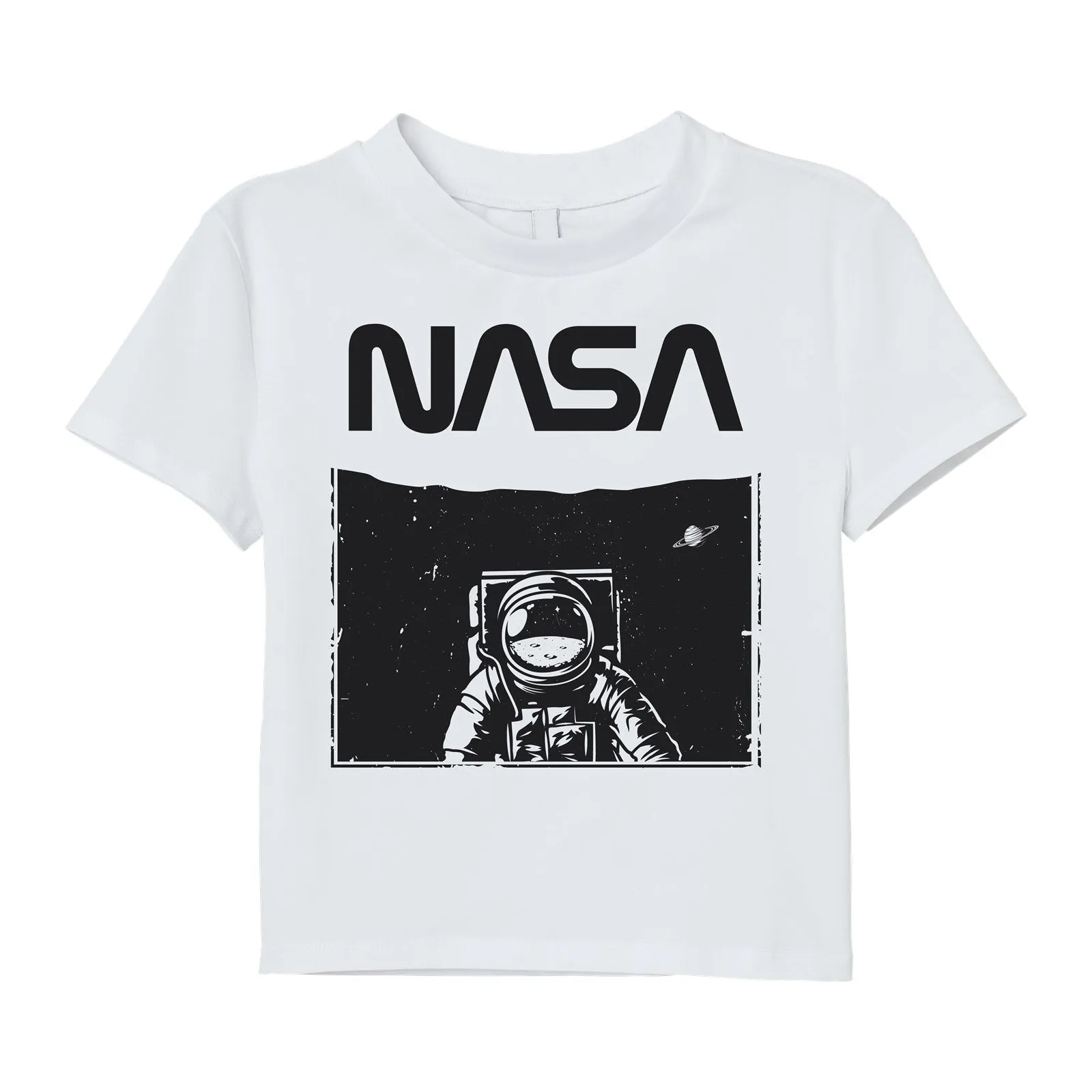 T-Shirt Kinder - NASA Astronaut (Black&White)