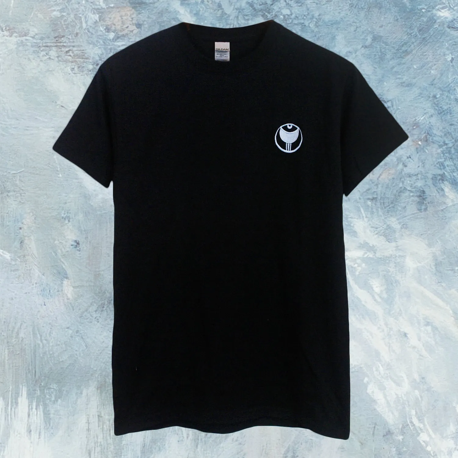 The Angel Of History (Embroidered) Black T-Shirt