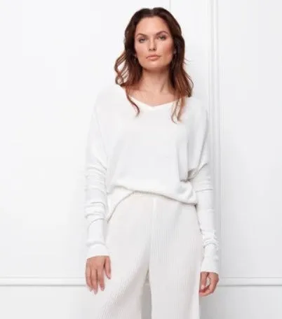 VASHTI LONG SLEEVE DOUBLE V-NECK