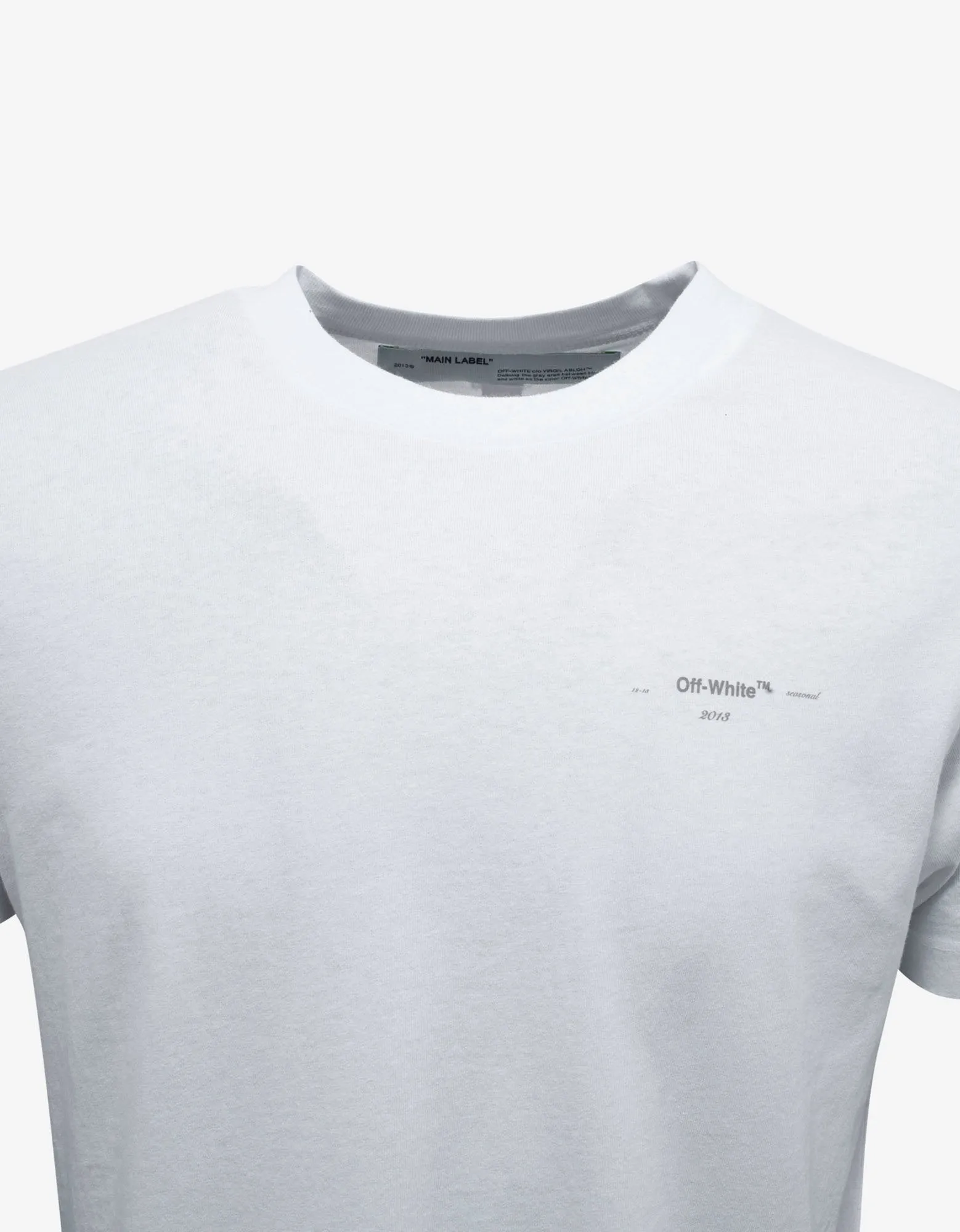 White Off-White Logo Print T-Shirt