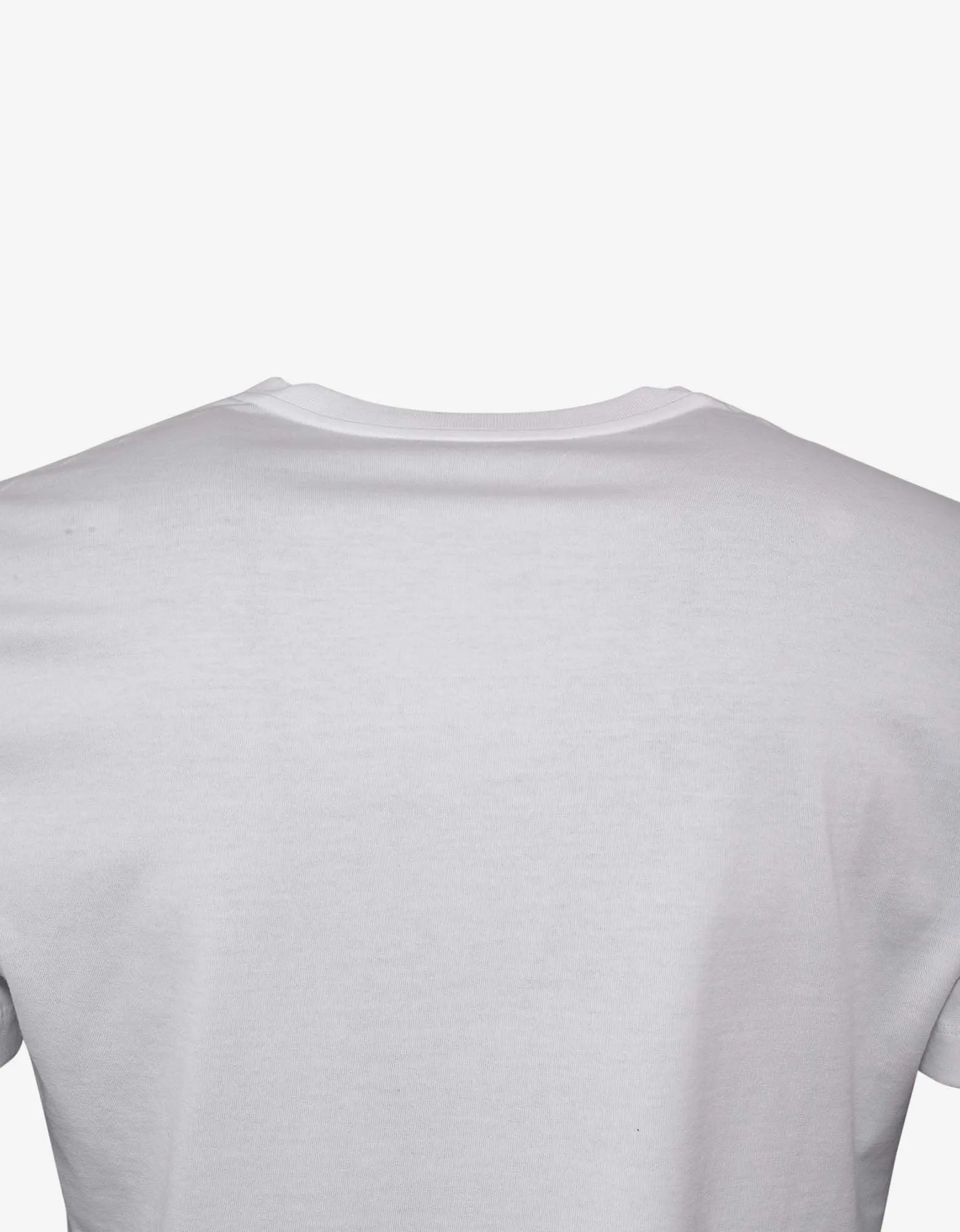 White T-Shirt with Multicolour Medusa Logo