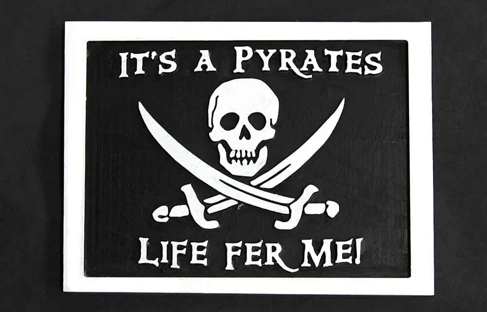 Wooden Pirate Sign
